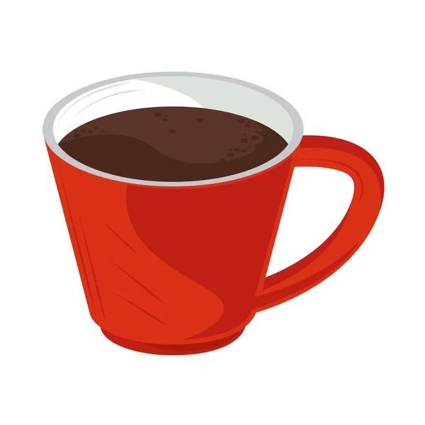 Cup Coffee Icon Isolated — Stockvektor
