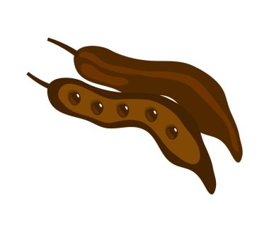 Keçiboynuzu süper yiyecek ikonu izole edilmiş vektör