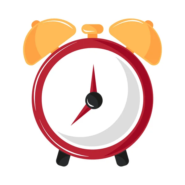 Alarm Clock Icon Isolated Flat — 스톡 벡터