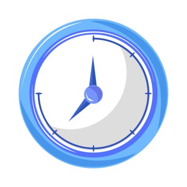 Beyaz arkaplanda saat simgesi izole edildi