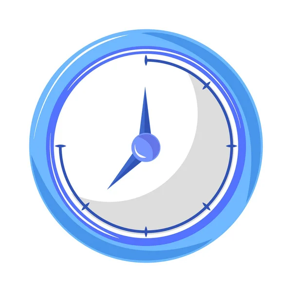 Icône Horloge Isolée Sur Fond Blanc — Image vectorielle