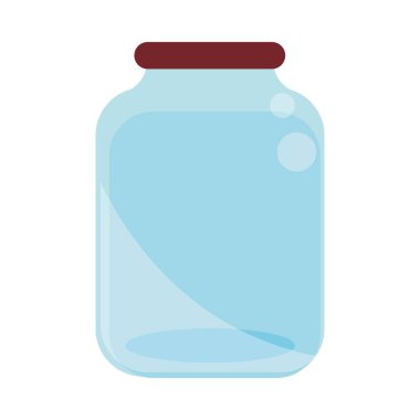 glass jar utensil kitchen icon isolated