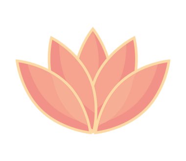 lotus flower natural icon isolated