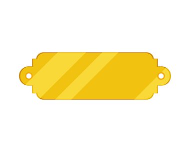 gold shiny label icon isolated