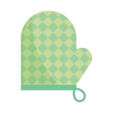 oven glove kitchen icon isolated