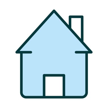 linear house design icon isolated
