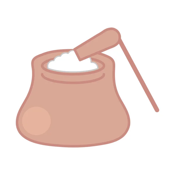 Sack Flour Icon Isolated — 图库矢量图片