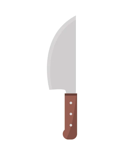 Sharp Knife Kitchen Icon Isolated — Stockvektor