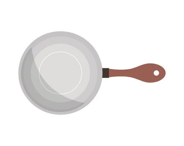 Pan Utensil Kitchen Icon Isolated — 스톡 벡터