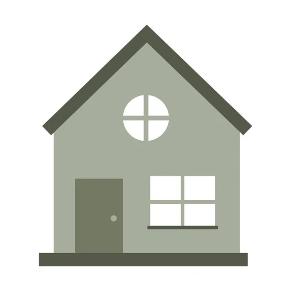 House Real Estate Icon Isolated — Archivo Imágenes Vectoriales