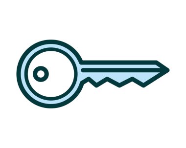 key real estate icon isolated