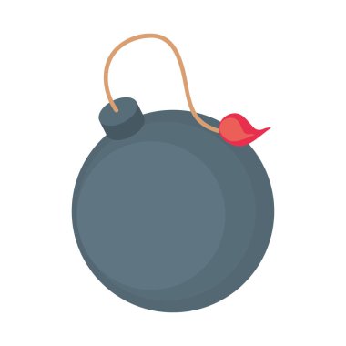 bomb icon isolated white background