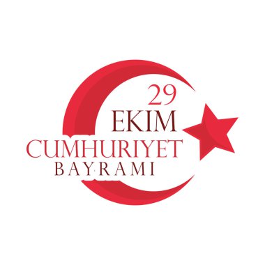 Ekim bayrami event turkish icon
