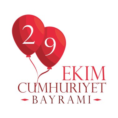 Ekim bayrami festive card, image