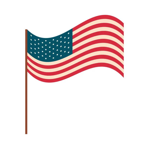 United States Flag Icon Isolated — Stockový vektor