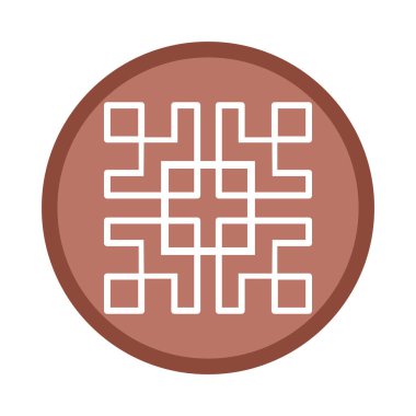 oriental decor shape circle shape icon