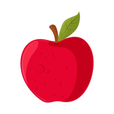 apple red fruit isolated icon
