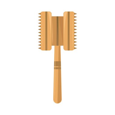 meat hammer utensil kitchen icon isolated