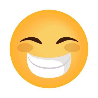 happy emoticon smile isolated icon