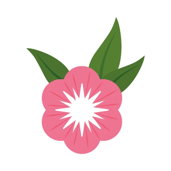 Flower Leaf Isolated Icon — Vetor de Stock