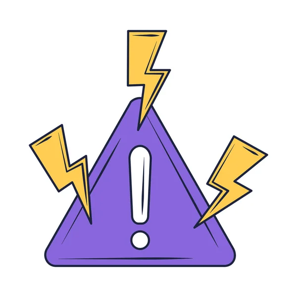 Symbol Danger Emergency Icon — Stock Vector
