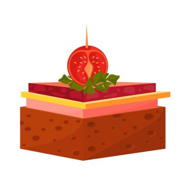 tasty appetizer food icon isolated