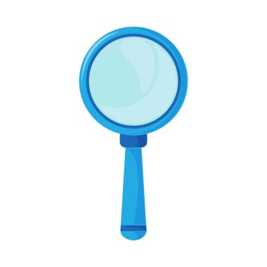 Büyüteç simgesini düz izole