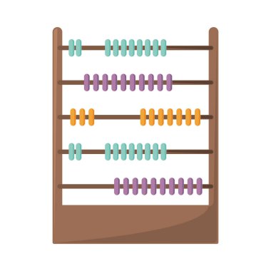 abacus education calculation isolated icon
