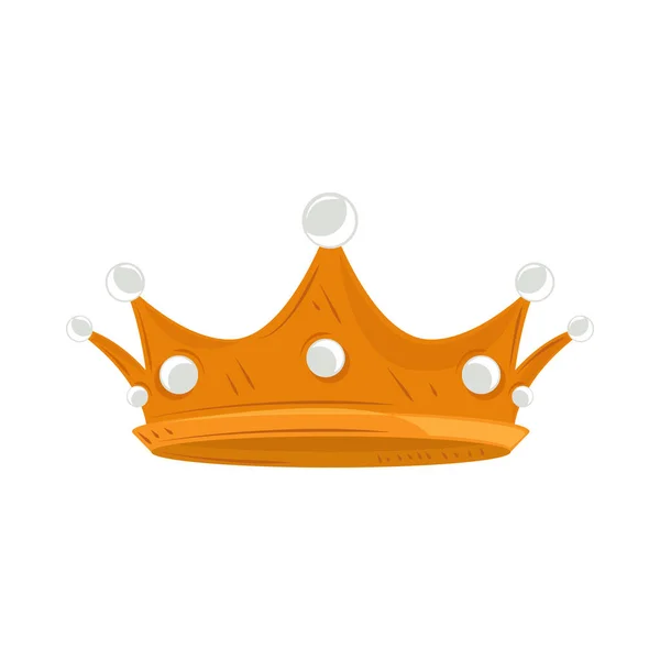 Crown Vector Flat Icon Isolated — Stock Vector