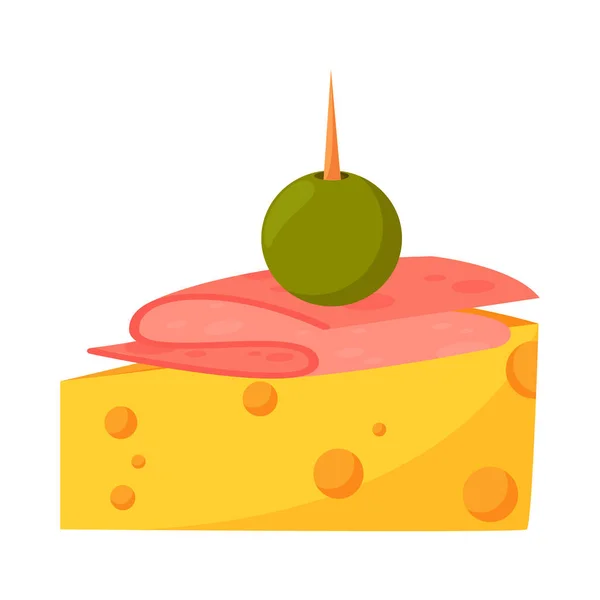 Appetizer Snack Food Icon Isolated — Image vectorielle