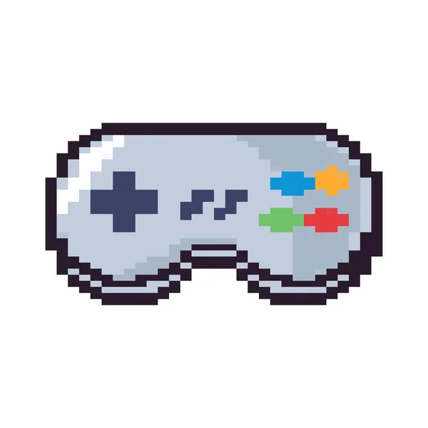 Game Control Pixel Art Icon Isolated — Wektor stockowy