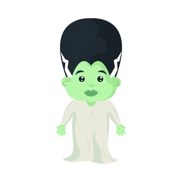 Halloween Monster Costume Isolated Icon — Stockový vektor