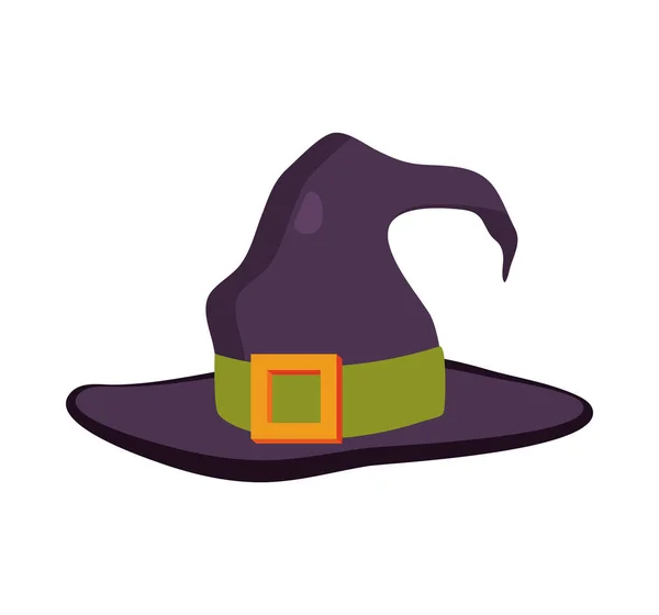 Witch Hat Halloween Icon Isolated — Wektor stockowy