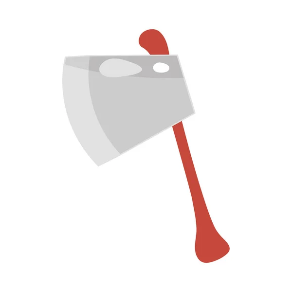 Cartoon Axe Icon Flat Isolated — Stock Vector