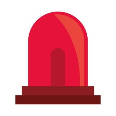 emergency light alert icon isolated