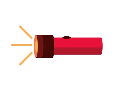 flashlight icon isolated white background