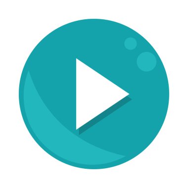 circle player button icon isolated