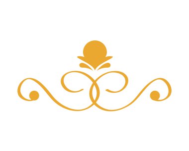 vintage border ornament icon isolated