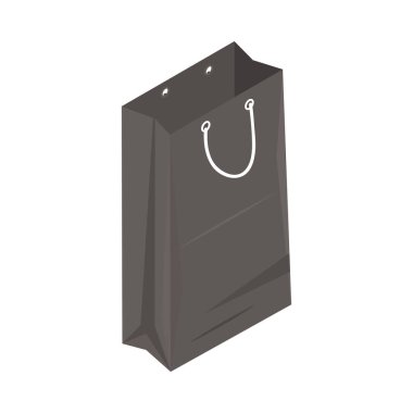 paper bag with handle mockup icon