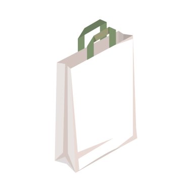 recycle shopping bag mockup icon