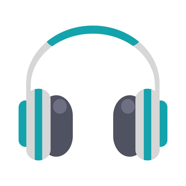 Headphones Icon Isolated White Background — Archivo Imágenes Vectoriales