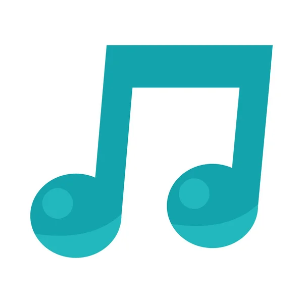 Music Note Sound Icon Isolated — Image vectorielle