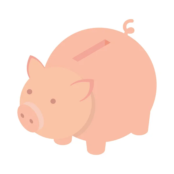 Piggy Bank Isometric Icon Vector — Stockvektor