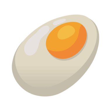 egg food cartoon icon isolated