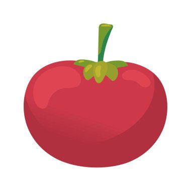 Domates sebze ikonu izole edilmiş.