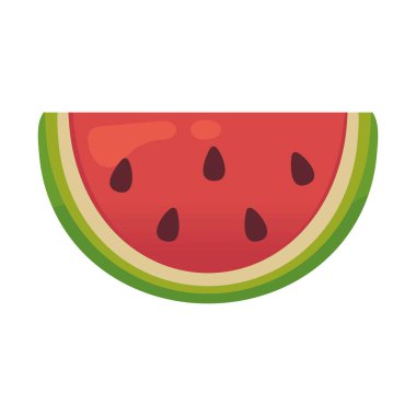 watermelon sweet fruit icon isolated