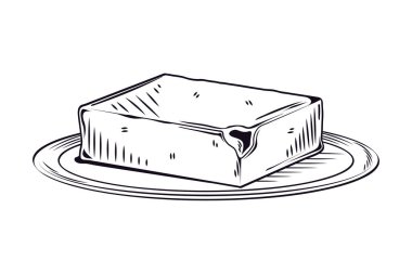 milk product butter icon isolated