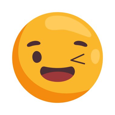 smiley face happy isolated icon