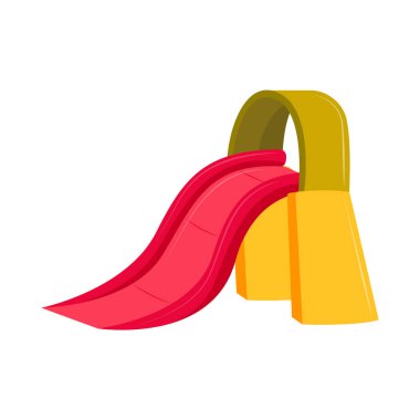 park slide for kids icon isolated
