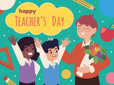 happy teachers day, card style